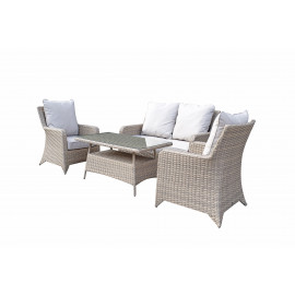 SARAH Nature 4 seat sofa set with new coffee table design