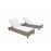 SARENA Sunbeds in Grey Victoria Weave