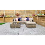 SAVANNAH Corner sofa in Nature/Brown