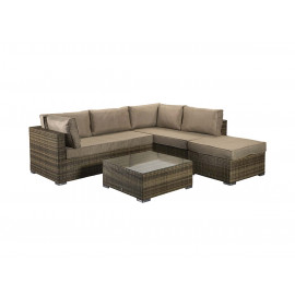 SAVANNAH Corner sofa in Nature/Brown