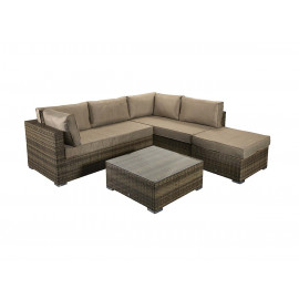 SAVANNAH Corner sofa in Nature/Brown