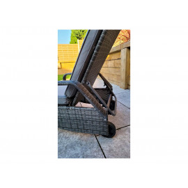 SAVANNAH Single Sunbed Grey