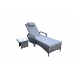 SAVANNAH Single Sunbed Grey