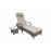 SAVANNAH Single Sunbed Nature Brown