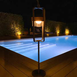 Satellite Large Solar Light with Stand / Charcoal