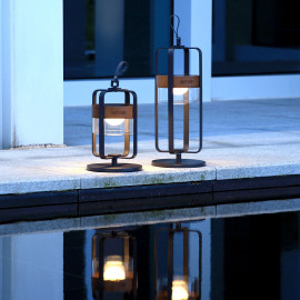 Satellite Large Solar Light with Stand / Charcoal