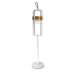 Satellite Large Solar Light with Stand / White