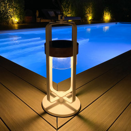 Satellite Large Solar Light with Stand / White