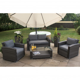 Victoria 2 Seat Sofa Set / Grey
