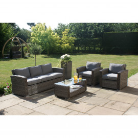 Victoria 3 Seat Sofa Set Grey