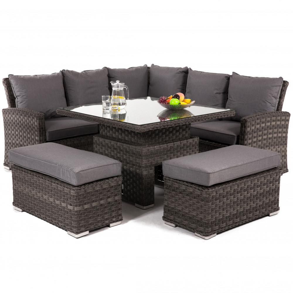Victoria Square Corner Dining Set with Rising Table