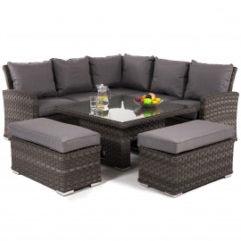 Victoria Square Corner Dining Set with Rising Table