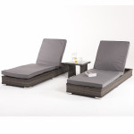 Victoria Sunlounger Set / Grey