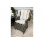 VICTORIA Pair of high back dining chairs
