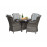 VICTORIA 4 Seat round dining set