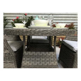 VICTORIA 4 Seat round dining set