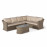 Winchester Large Corner Sofa Set with Fire Pit Table