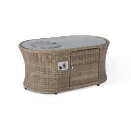 Winchester Small Corner Sofa Set with Fire Pit Coffee Table