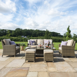 Winchester Sofa Dining Set with Ice Bucket & Rising Table