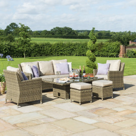 Winchester Sofa Dining Set with Ice Bucket & Rising Table