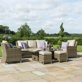 Winchester Sofa Dining Set with Ice Bucket & Rising Table