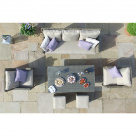Winchester Sofa Dining Set with Ice Bucket & Rising Table