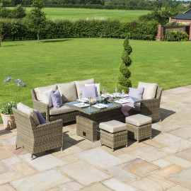 Winchester Sofa Dining Set with Ice Bucket & Rising Table