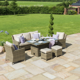 Winchester Sofa Dining Set with Ice Bucket & Rising Table