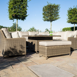 Winchester Royal U Shaped Sofa Set with Fire Pit Table