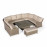 Winchester Royal U Shaped Sofa Set with Rising Table