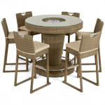Winchester 6 Seat Round Bar Set with Ice Bucket