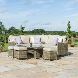 Winchester Corner Dining Set with Ice Bucket & Rising Table