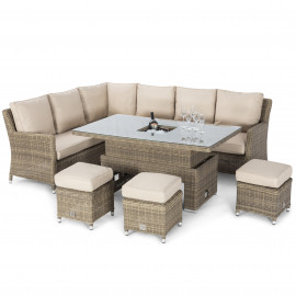 Winchester Corner Dining Set with Ice Bucket & Rising Table