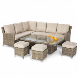 Winchester Corner Dining Set with Ice Bucket & Rising Table