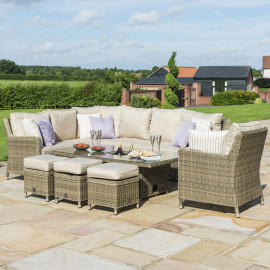 Winchester Corner Dining Set with Ice Bucket & Rising Table (with Armchair)