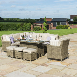 Winchester Corner Dining Set with Ice Bucket & Rising Table (with Armchair)