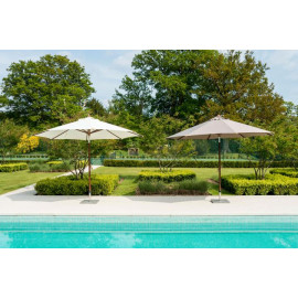 Alexander Rose 3.5m Round Hardwood Luxury Parasol