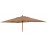 Alexander Rose 3m x 2m Rectangular Hardwood Parasol