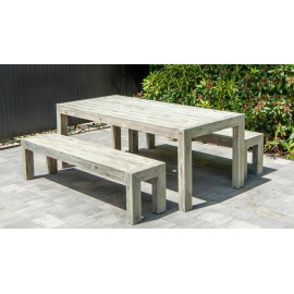 Alexander Rose Acacia Old England Grey Painted Table 2m