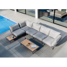 Alexander Rose Beach Lounge Aluminium & Roble Side Table