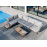 Alexander Rose Beach Lounge Aluminium & Roble Side Table