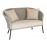 Alexander Rose Cordial Beige Lounge Sofa