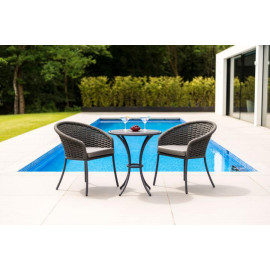 Alexander Rose Cordial Grey Aluminium & HPL Bistro Table
