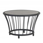 Alexander Rose Cordial Grey Aluminium Side Table