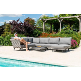 Alexander Rose Cordial Luxe 6 Seat Modular Lounge Set
