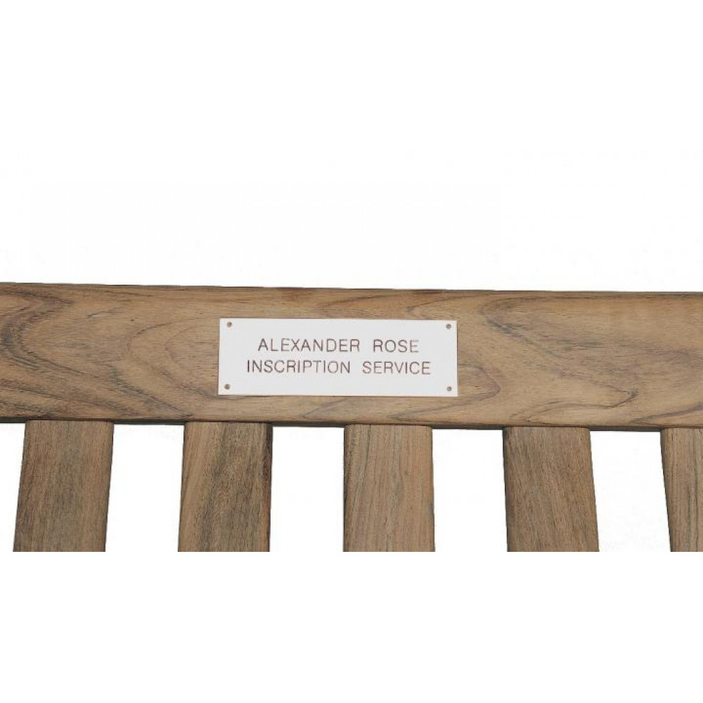 Alexander Rose Engraved Stainless Steel Plaque