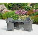 Alexander Rose Monte Carlo 4 Seat Dining Set