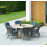 Alexander Rose Monte Carlo 6 Seat Roble Dining Set