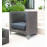 Alexander Rose Monte Carlo High Back Club Lounge Chair