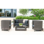 Alexander Rose Monte Carlo High Back Club Lounge Set